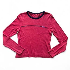 Mossimo Pink Y2K Ribbed Long Sleeve
